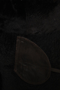 Дубленка женская из натуральной овчины с капюшоном, отделка чернобурка 0700556-2 вид сзади