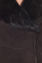 Дубленка женская из натуральной овчины с капюшоном, отделка тоскана 0700566-4 вид сзади