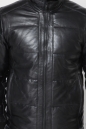 Мужская кожаная куртка из натуральной кожи с воротником 0900015-4
