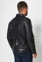 Мужская кожаная куртка из натуральной кожи с воротником 0900012-3