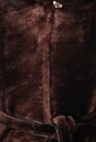 Шуба из мутона с капюшоном, отделка норка 1300541-4