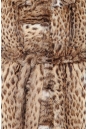 Шуба из камышового кота с капюшоном 1200006-9 вид сзади