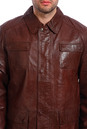 Мужская кожаная куртка из натуральной кожи утепленная 0900749-3
