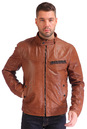 Мужская кожаная куртка из натуральной кожи с капюшоном 0900858-5