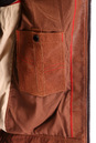 Мужская кожаная куртка из натуральной кожи с капюшоном 0900858-2