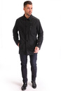 Мужская куртка из текстиля с воротником, отделка искусственная кожа 0900898-5