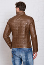 Мужская кожаная куртка из натуральной кожи утепленная с воротником 0901020-4