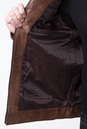 Мужская кожаная куртка из натуральной кожи с воротником 0901057-4
