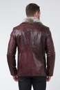 Мужская кожаная куртка из натуральной кожи с воротником, отделка овчина 0901060-3