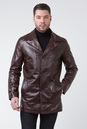 Мужская кожаная куртка из натуральной кожи с воротником 0901061