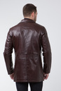 Мужская кожаная куртка из натуральной кожи с воротником 0901061-2