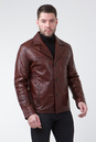 Мужская кожаная куртка из натуральной кожи с воротником 0901067