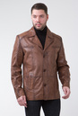 Мужская кожаная куртка из натуральной кожи с воротником 0901069