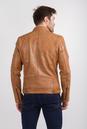 Мужская кожаная куртка из натуральной кожи с воротником 0901180-2