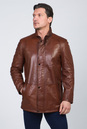 Мужская кожаная куртка из натуральной кожи с воротником 0901230