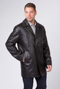 Мужская кожаная куртка из натуральной кожи с воротником 0901391
