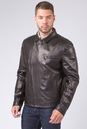 Мужская кожаная куртка из натуральной кожи с воротником 0901466