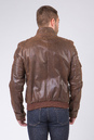 Мужская кожаная куртка из натуральной кожи с воротником 0901481-2