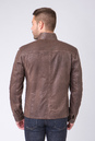 Мужская кожаная куртка из натуральной кожи с воротником 0901679-4