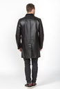 Мужское кожаное пальто из натуральной кожи с воротником 0901917-5