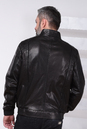 Мужская кожаная куртка из натуральной кожи с воротником 0902181-4