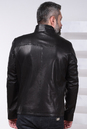 Мужская кожаная куртка из натуральной кожи с воротником 0902184-2