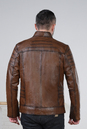 Мужская кожаная куртка из натуральной кожи с воротником 0902198-3