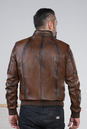 Мужская кожаная куртка из натуральной кожи с воротником 0902201-4