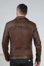 Мужская кожаная куртка из натуральной кожи с воротником 0902205-4