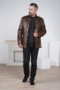 Мужская кожаная куртка из натуральной кожи с воротником 0902214-3