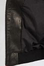 Мужская кожаная куртка из натуральной кожи с капюшоном, отделка трикотаж 0902224-4