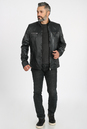 Мужская кожаная куртка из натуральной кожи с воротником 0902246-3