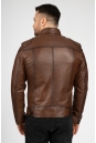 Мужская кожаная куртка из натуральной кожи с воротником 0902365-3