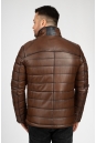 Мужская кожаная куртка из натуральной кожи с воротником 0902383-3