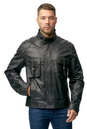 Мужская кожаная куртка из натуральной кожи с воротником 0902651