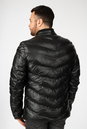 Мужскаякожаная куртка из эко-кожи с воротником 1900010-3