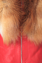 Женская кожаная куртка из натуральной кожи с воротником, отделка лиса 0900205-4