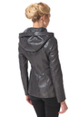 Женская кожаная куртка из натуральной кожи с капюшоном 0900251-7