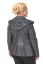 Женская кожаная куртка из натуральной кожи с капюшоном 0900251-6