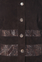 Женская кожаная куртка из натуральной замши без воротника 0900271-10