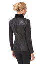 Женская кожаная куртка из натуральной кожи с воротником, отделка норка 0900274-7