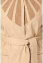 Женская кожаная куртка из натуральной кожи без воротника 0900276-7 вид сзади
