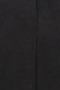 Женское кожаное пальто из натуральной замши с воротником, отделка песец 0900291-6 вид сзади