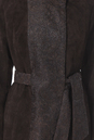 Женское кожаное пальто из натуральной замши с воротником 0900294-3