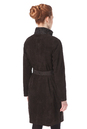 Женское кожаное пальто из натуральной замши с воротником 0900294-4