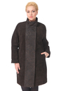Женское кожаное пальто из натуральной замши с воротником 0900294-5 вид сзади