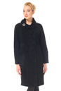 Женское кожаное пальто из натуральной замши с воротником 0900295