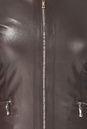 Женская кожаная куртка из натуральной кожи без воротника 0900306-5 вид сзади