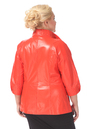 Женская кожаная куртка из натуральной кожи с воротником 0900315-8 вид сзади
