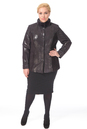 Женская кожаная куртка из натуральной замши с воротником,  отделка норка 0900354-7